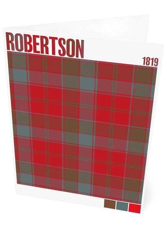 Robertson 1819 Weathered tartan – set of two cards