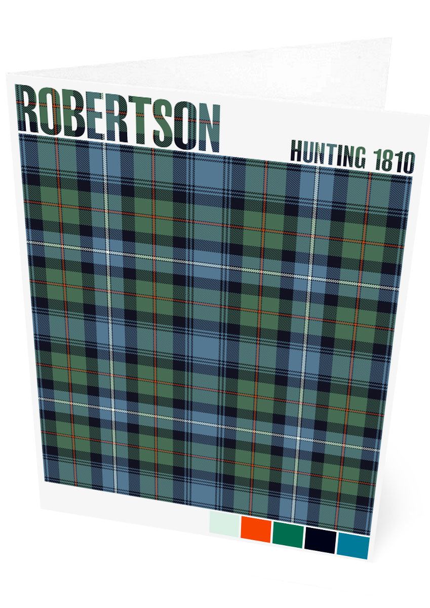 Robertson Hunting 1810 Ancient tartan – set of two cards