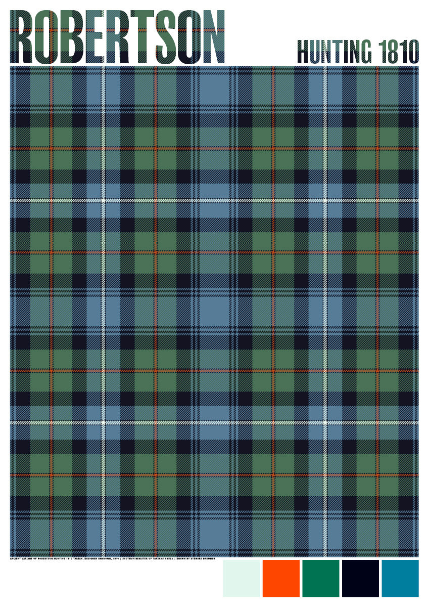 Robertson Hunting 1810 Ancient tartan – giclée print