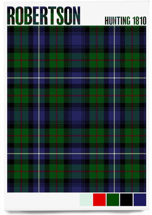 Robertson Hunting 1810 Modern tartan – magnet