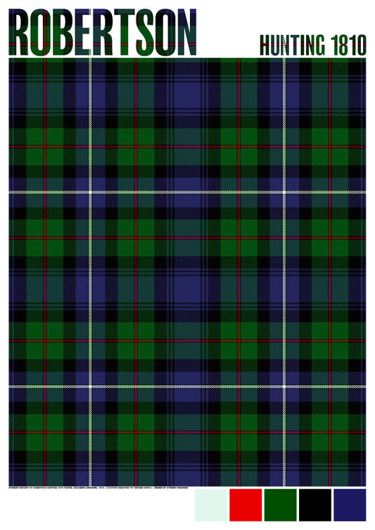 Robertson Hunting 1810 Modern tartan – poster