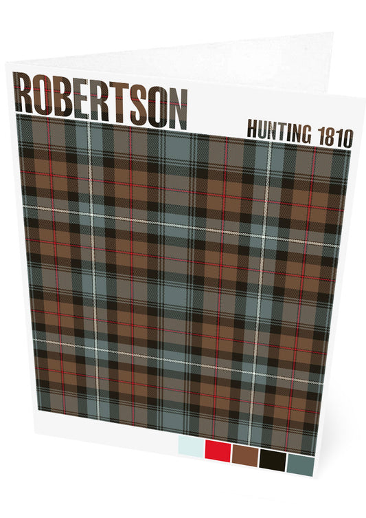 Robertson Hunting 1810 Weathered tartan – set of two cards