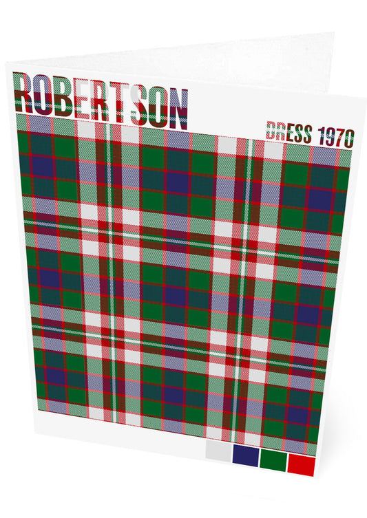 Robertson Dress 1970 Modern tartan – set of two cards