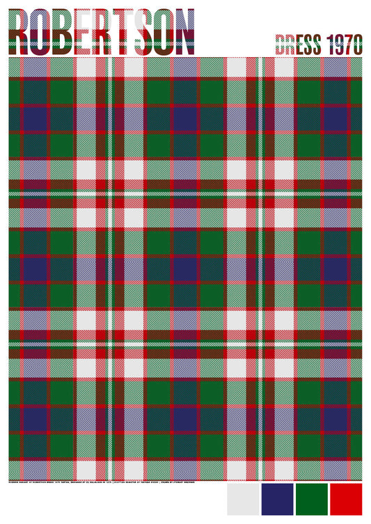 Robertson Dress 1970 Modern tartan – giclée print