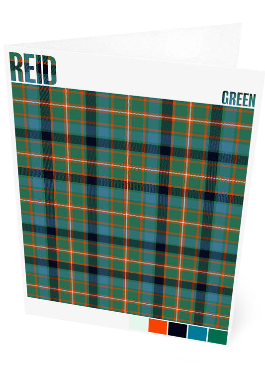 Reid Green Ancient tartan – set of two cards