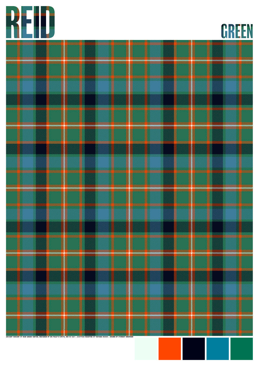 Reid Green Ancient tartan – giclée print