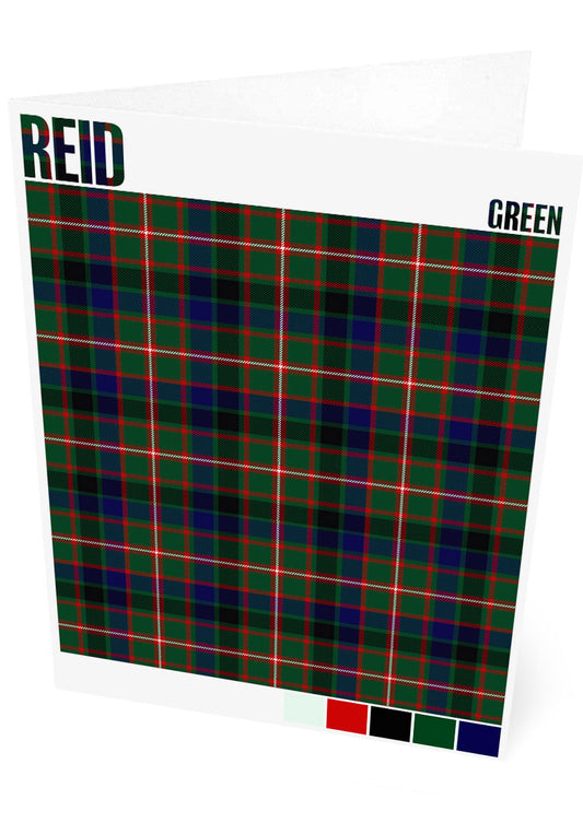 Reid Green Modern tartan – set of two cards