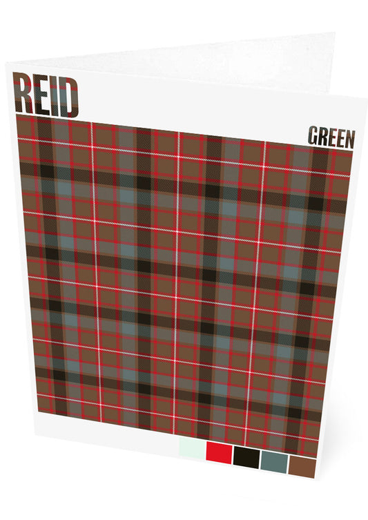 Reid Green Weathered tartan – set of two cards