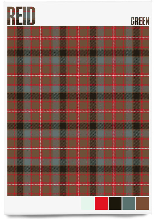 Reid Green Weathered tartan – magnet