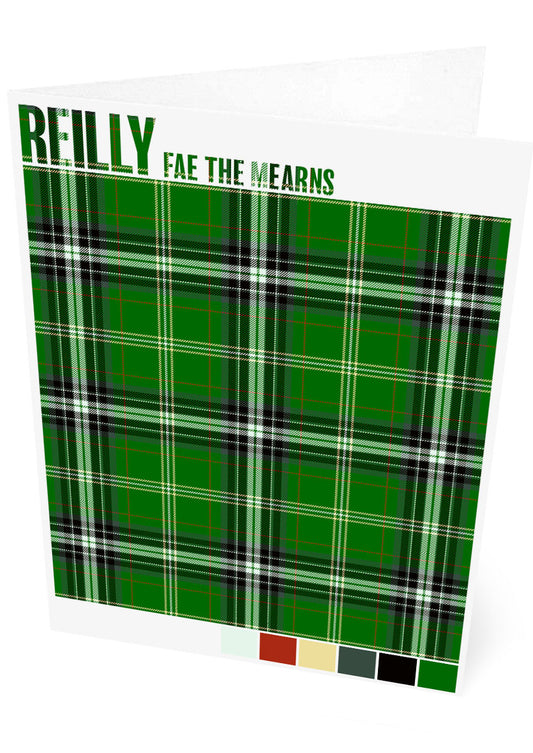 Reilly fae the Mearns Modern tartan – set of two cards