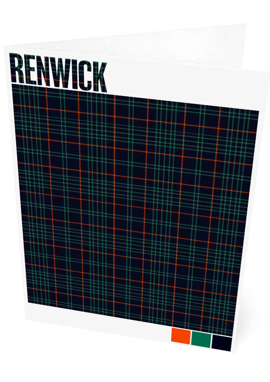 Renwick Ancient tartan – set of two cards