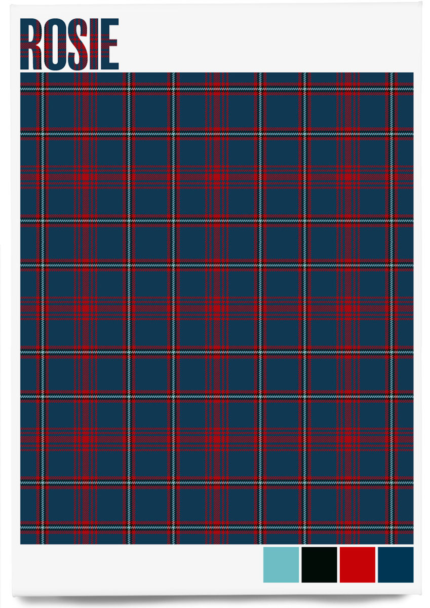 Rosie Modern tartan – magnet