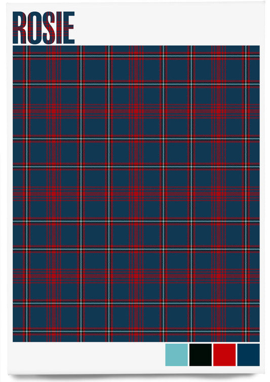 Rosie Modern tartan – magnet