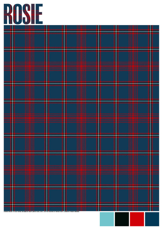 Rosie Modern tartan – giclée print