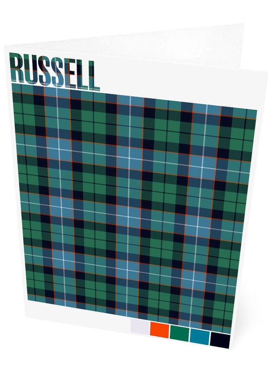 Russell Ancient tartan – set of two cards