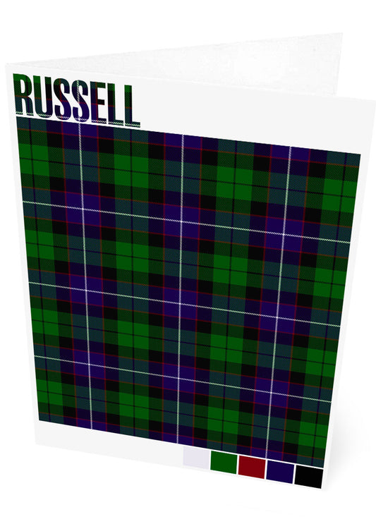 Russell Modern tartan – set of two cards