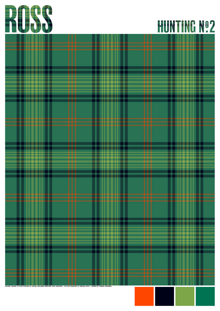 Ross Hunting #2 Ancient tartan – giclée print