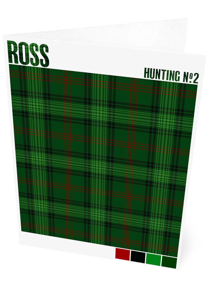 Ross Hunting #2 Modern tartan – set of two cards