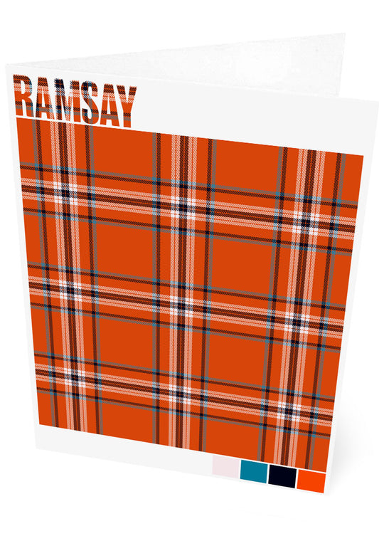 Ramsay Ancient tartan – set of two cards