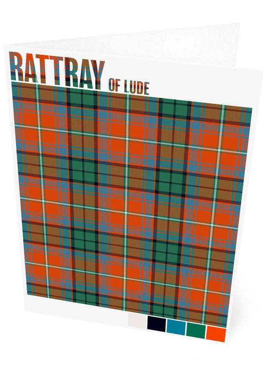 Rattray of Lude Ancient tartan – set of two cards