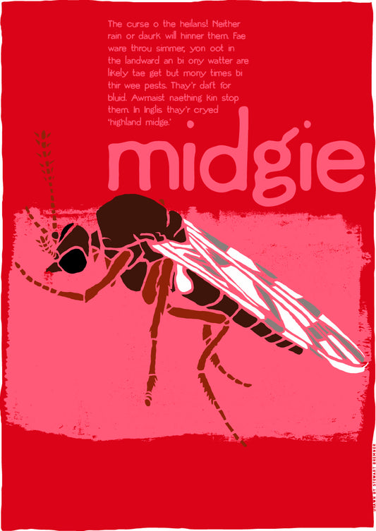 Midgie (red) – poster