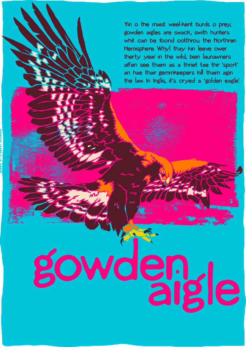 Gowden aigle (blue) – poster