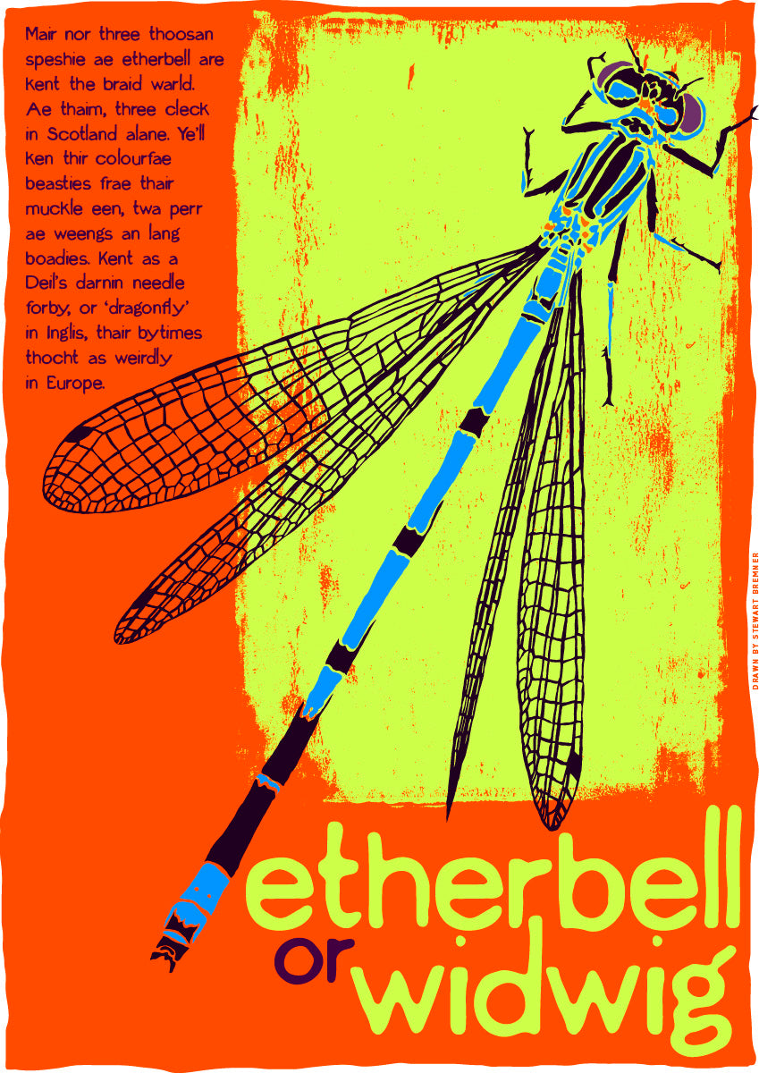 Etherbell or widwig (orange) – poster