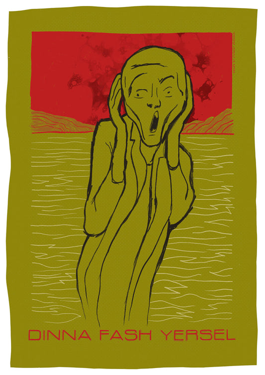 Dinna fash yersel (olive) – giclée print