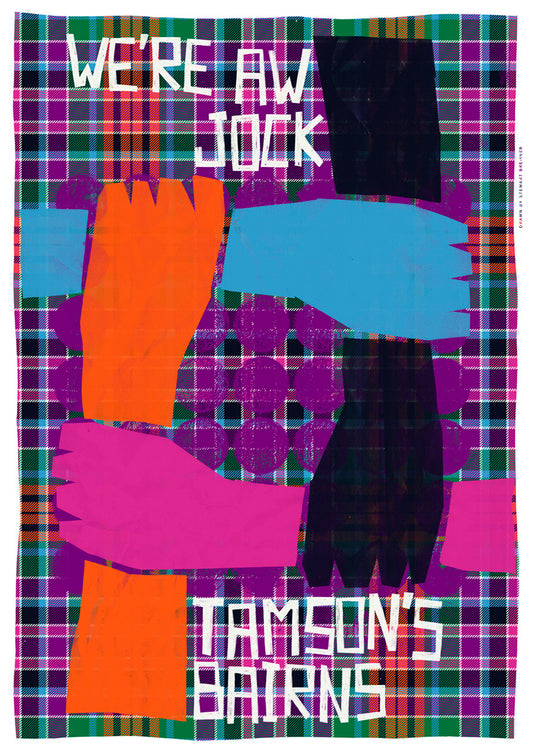 We're a Jock Tamson's bairns (oan tartan) – giclée print
