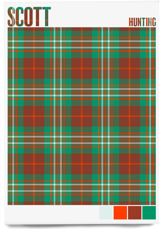 Scott Hunting Ancient tartan – magnet