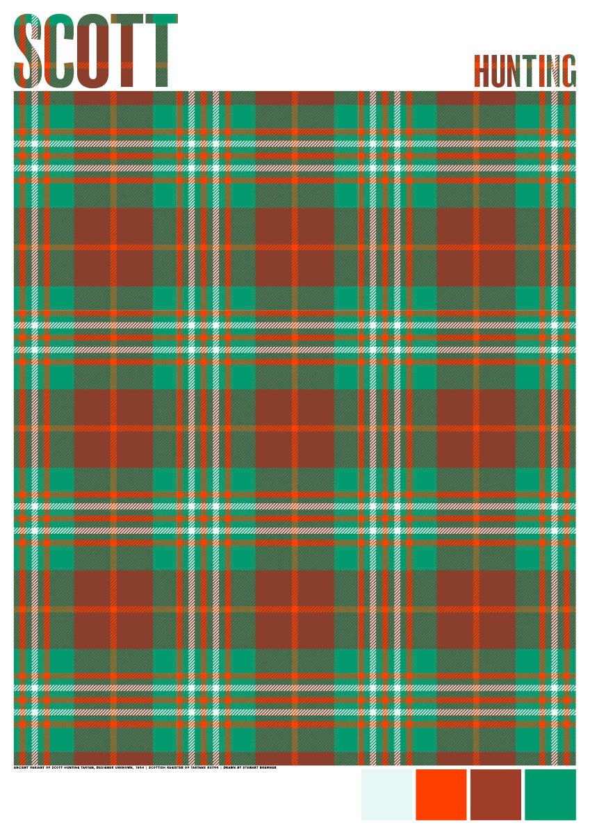 Scott Hunting Ancient tartan – giclée print