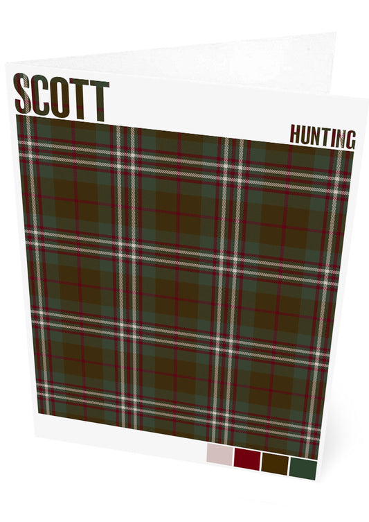 Scott Hunting Muted tartan – set of two cards