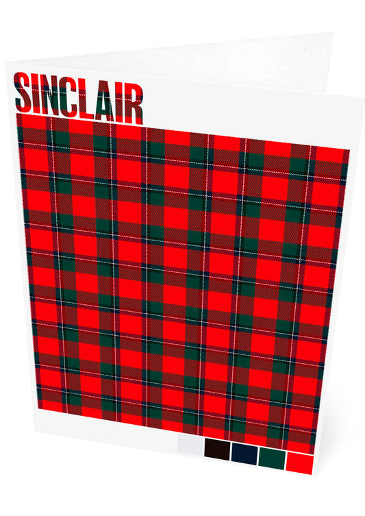 Sinclair Modern tartan – set of two cards