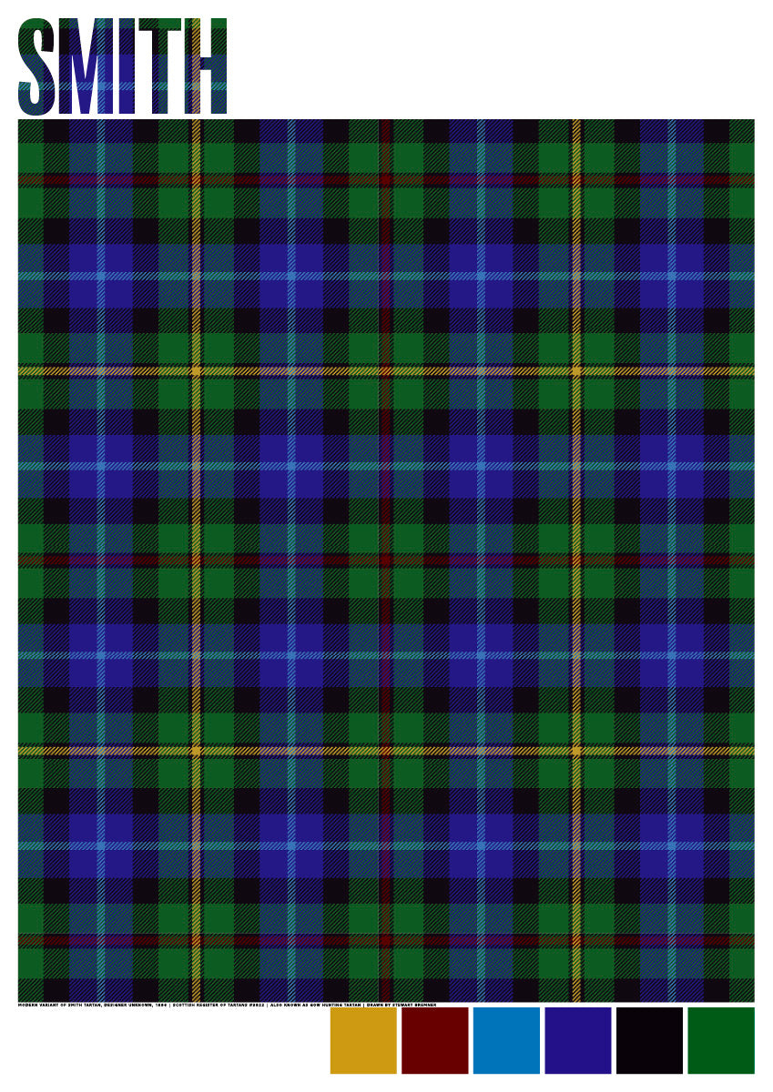 Smith Modern tartan – giclée print