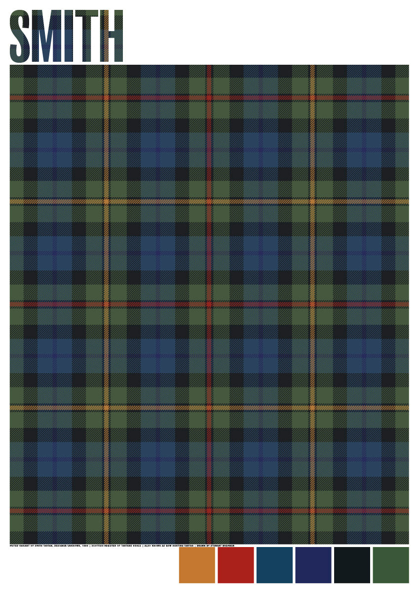 Smith Muted tartan – giclée print