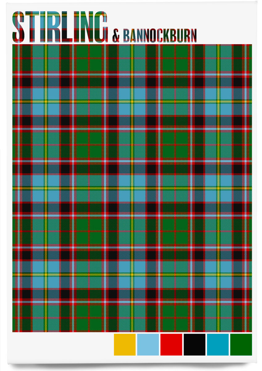 Stirling and Bannockburn Modern tartan – magnet