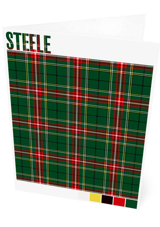 Steele Modern tartan – set of two cards