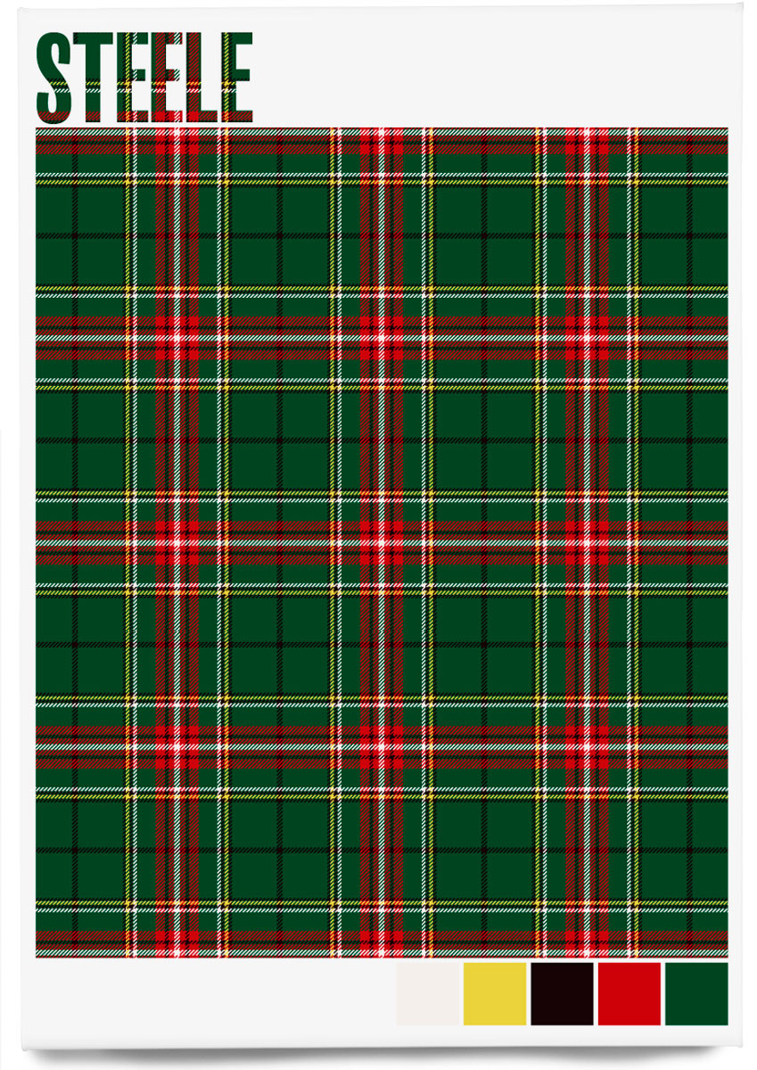 Steele Modern tartan – magnet