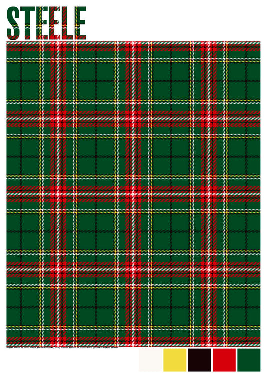 Steele Modern tartan – giclée print