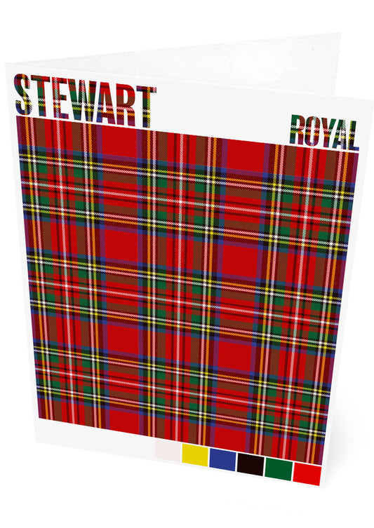 Stewart Royal Modern tartan – set of two cards