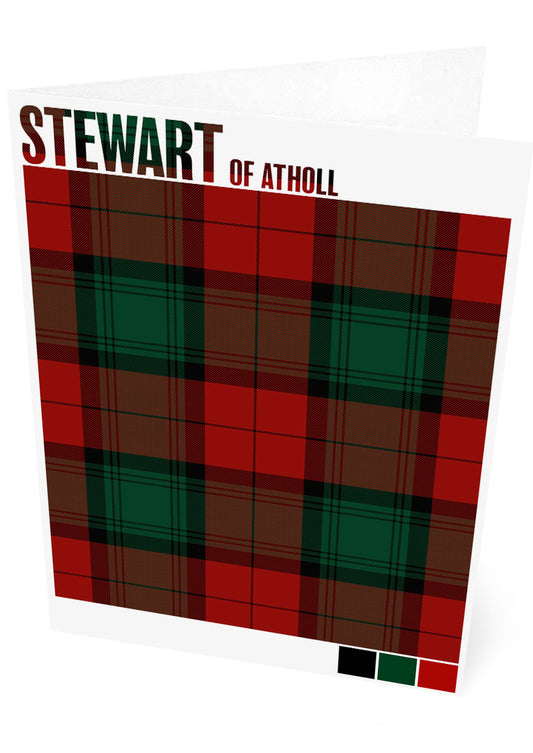 Stewart of Atholl Modern tartan – set of two cards