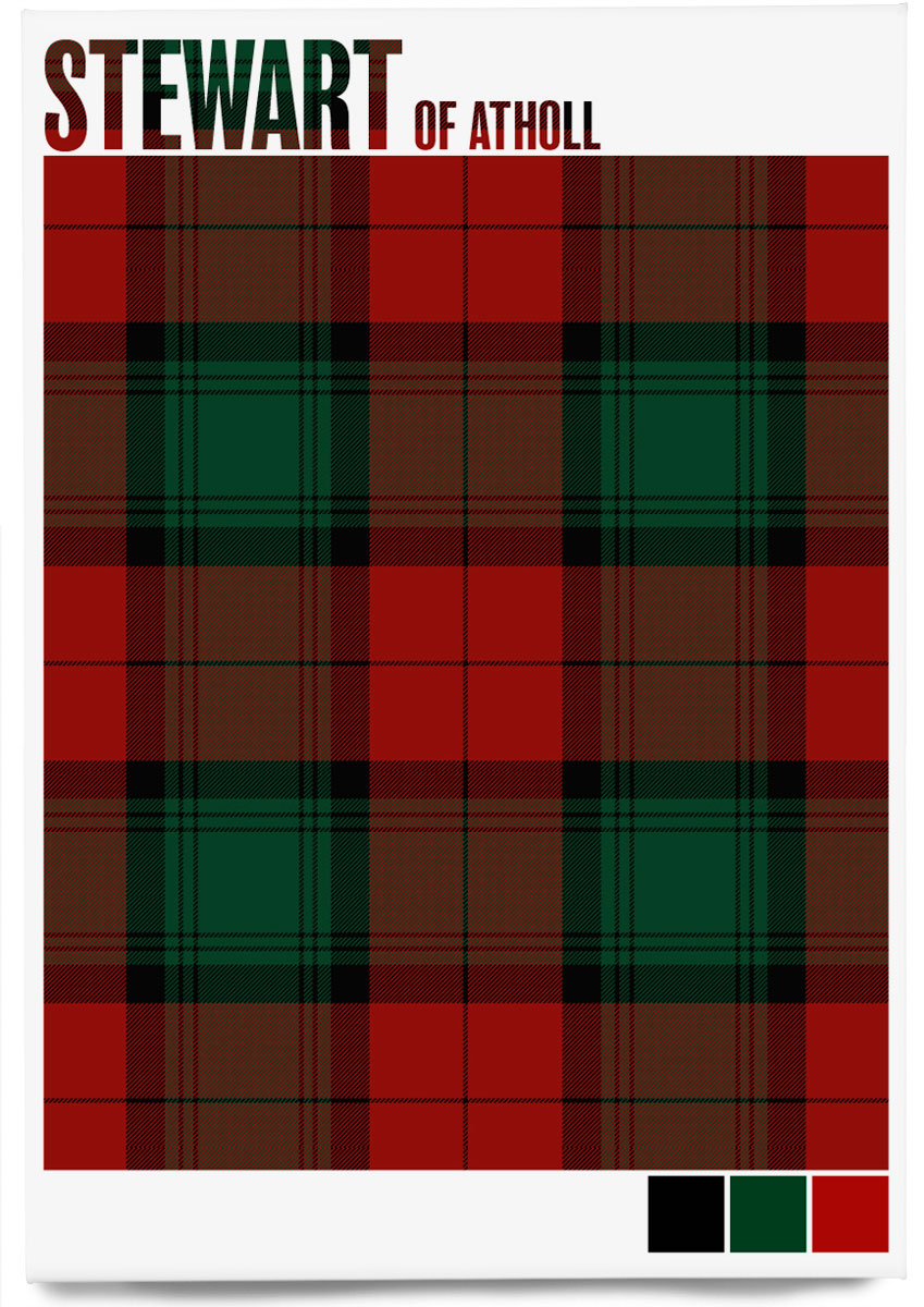 Stewart of Atholl Modern tartan – magnet