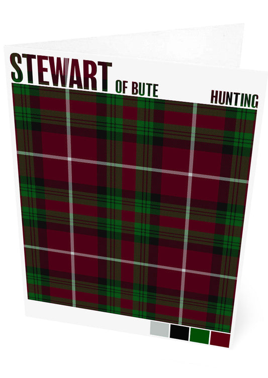 Stewart of Bute Hunting Modern tartan – set of two cards