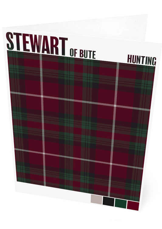 Stewart of Bute Hunting Muted tartan – set of two cards