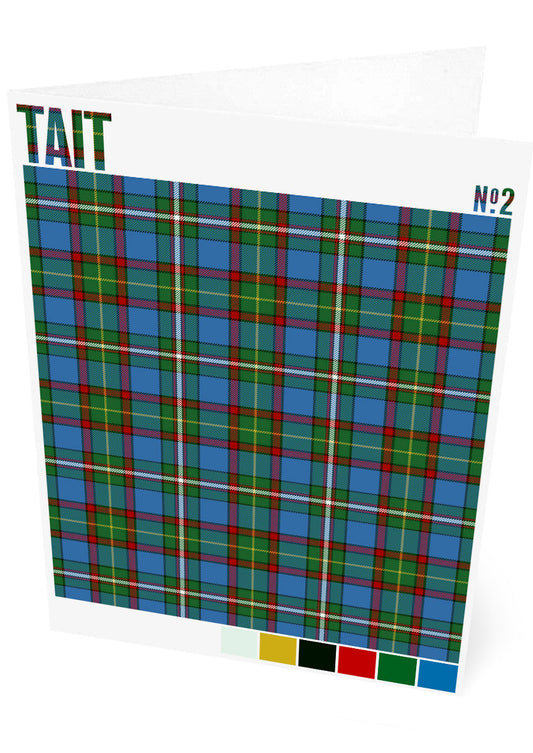 Tait #2 Modern tartan – set of two cards