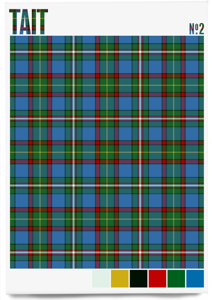 Tait #2 Modern tartan – magnet