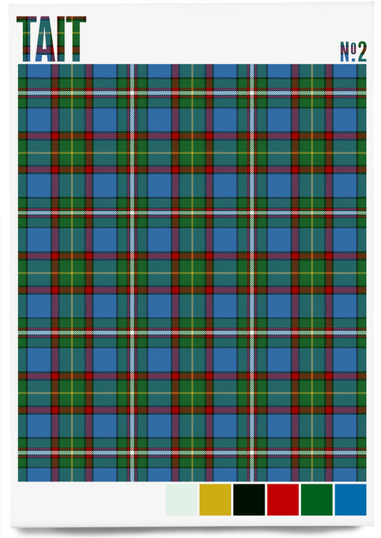 Tait #2 Modern tartan – magnet