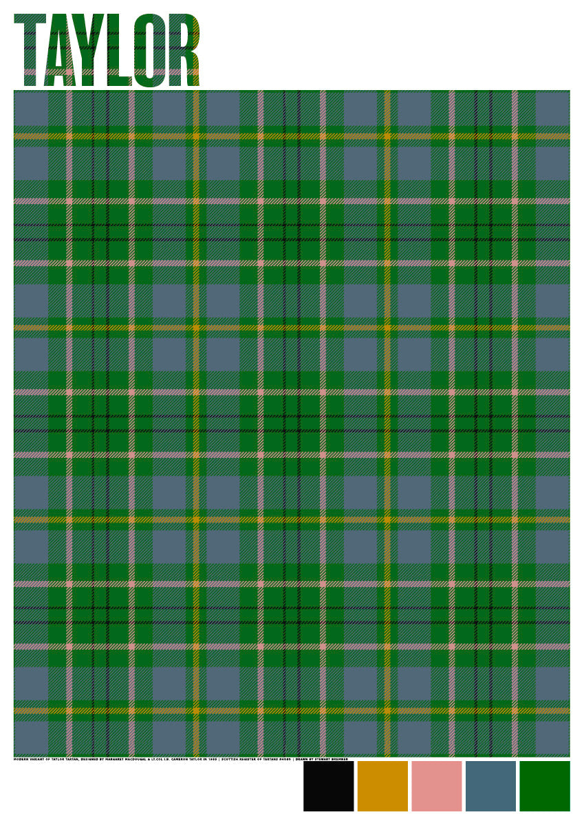 Taylor Modern tartan – giclée print