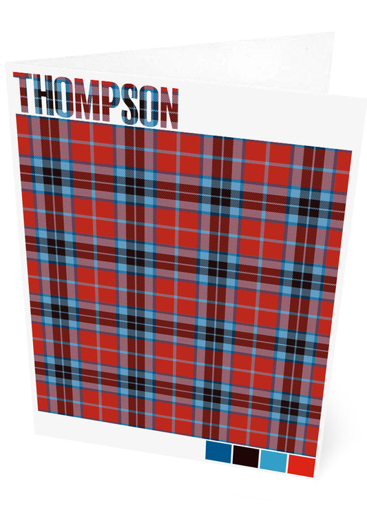 Thompson Modern tartan – set of two cards