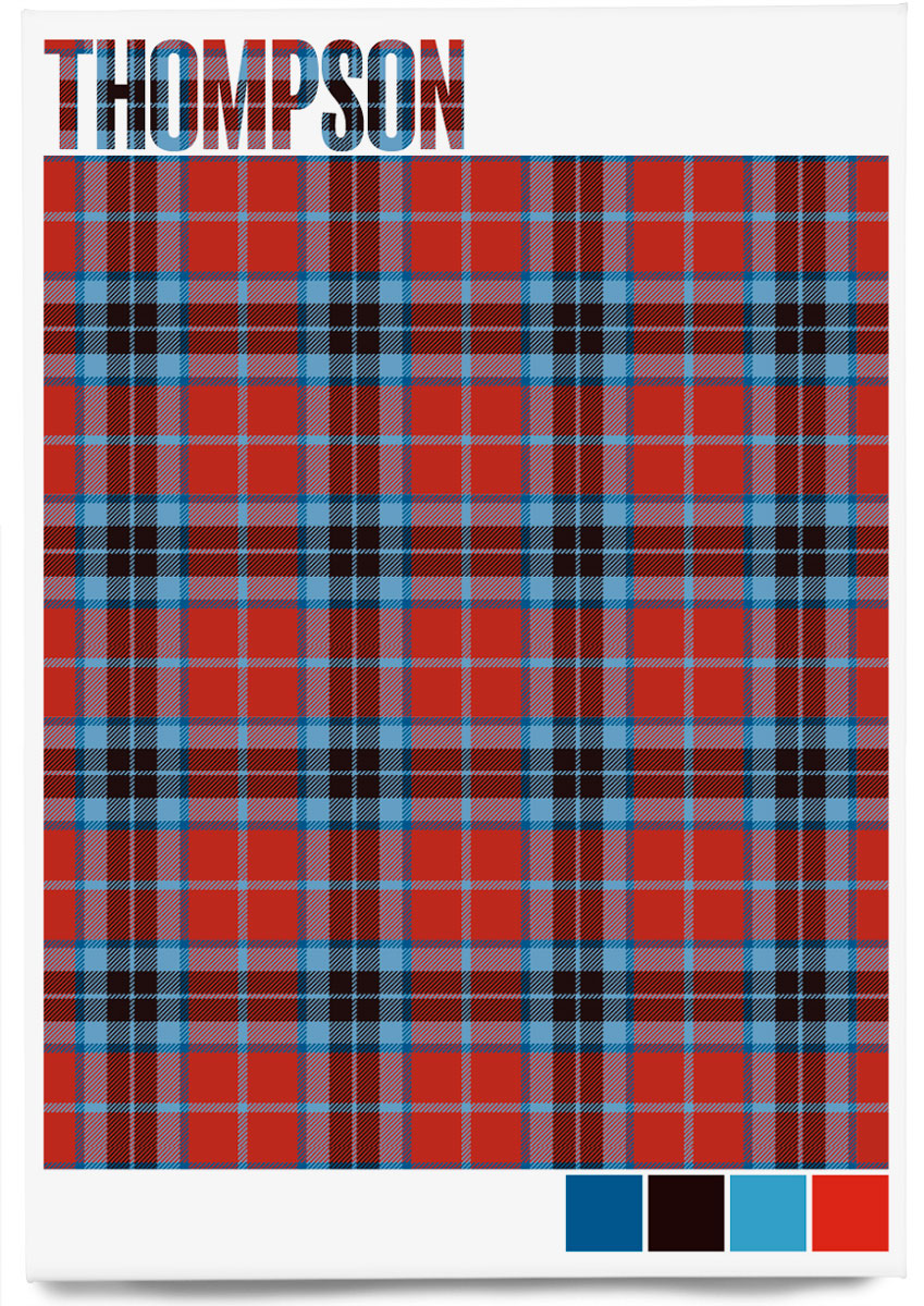 Thompson Modern tartan – magnet